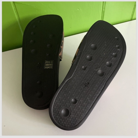 NEW - P448 Slides Womens EU 40 / 9.5 Leopard Animal Print Slip On  Made In Italy - Picture 3 of 4